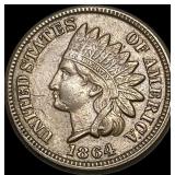 1864 Indian Head Cent  CHOICE AU