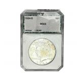 1924-S Silver Peace Dollar PCI MS65