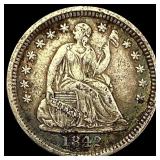1842-O Seated Liberty Half Dime NEARLY UNCIRCULAT
