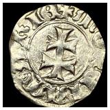 1386-1395 Hungary Silver Denar CLOSELY UNCIRCULATE