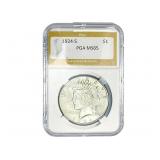 1924-S Silver Peace Dollar PGA MS65