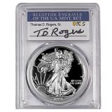 1994-P Silver Eagle PCGS PR70 DCAM Thomas D Rogers