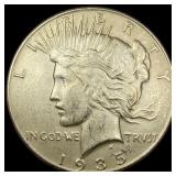1935 Silver Peace Dollar CHOICE AU