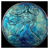 2010 Toned Silver American Eagle $1 SUPERB GEM BU