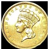 1857 Gold $1 Indian Head Type 3 HIGH GRADE