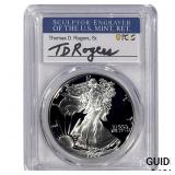 1989-S Silver Eagle PCGS PR70 DCAM Thomas D Rogers