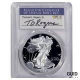 1999-P Silver Eagle PCGS PR70 DCAM Thomas D Rogers