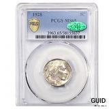 1928 CAC Buffalo Nickel PCGS MS65