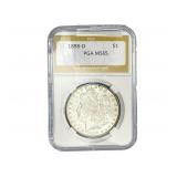 1898-O Morgan Silver Dollar PGA MS65