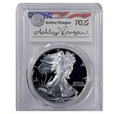 1992-S Silver Eagle PCGS PR69 DCAM Reagan Legacy