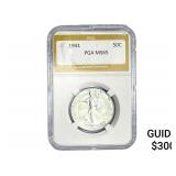 1941 Walking Liberty Half Dollar PGA MS65