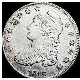 1836 Capped Bust Half Dollar NEARLY UNCIRCULATED
