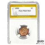 1888 Indian Head Cent PGA PR64 Red