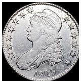 1825 Capped Bust Half Dollar NEARLY UNCIRCULATED