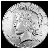 1935 Silver Peace Dollar CLOSELY UNCIRCULATED