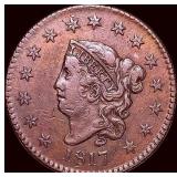 1817 Coronet Head Large Cent CLOSELY UNCIRCULATED
