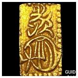 1832-1858 Japan Gold 2 Shu .052oz CLOSELY UNCIRCUL