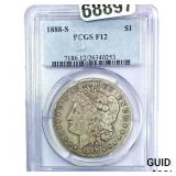1888-S Morgan Silver Dollar PCGS F12