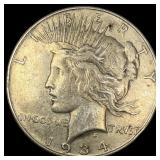 1934 Peace Silver Dollar CLOSELY UNCIRCULATED