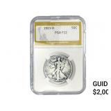 1921-D Walking Liberty Half Dollar PGA F12
