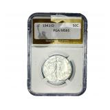 1941-D Walking Liberty Half Dollar PGA MS66