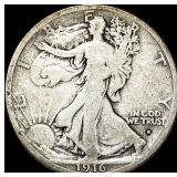 1916-S Walking Liberty Half Dollar NICELY CIRCULA