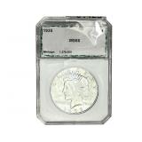 1935 Silver Peace Dollar PCI MS66