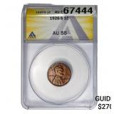 1926-S Wheat Cent ANACS AU55
