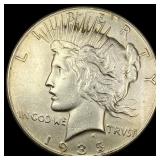 1935 Silver Peace Dollar CHOICE AU