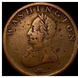 Washington Double-Head Cent Token NICELY CIRCULAT