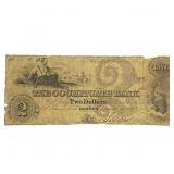 1859 $2 Cochituate Bank, Boston