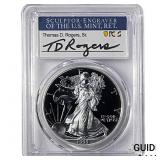 1999-P Silver Eagle PCGS PR70 DCAM Thomas D Rogers