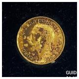 1911 Egypt Salvage George V Gold Sovereign