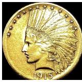 1915 Indian Head Eagle $10 Gold Coin UNCIRCULATED