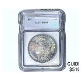 1897 Morgan Silver Dollar ICG MS65