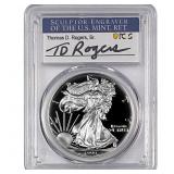 1999-P Silver Eagle PCGS PR70 DCAM Thomas D Rogers
