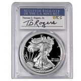 1986-S Silver Eagle PCGS PR70 DCAM Thomas D Rogers