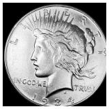 1934 Peace Silver Dollar CLOSELY UNCIRCULATED