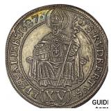 1687 Austria Salzburg Silver 15 Kreuzer CHOICE AU