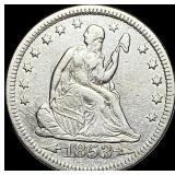 1853 Arrows/Rays Seated Liberty Quarter   CLOSELY