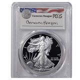 2007-W Silver Eagle PCGS PR69 DCAM Reagan Legacy