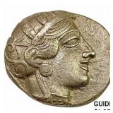 440-404 BC Attica, Athens SIlver Tetradrachm Owl C