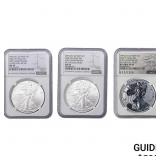 [3 Coins]2006 Silver Eagle NGC MS/PF69