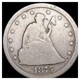 1875-S Twenty Cent Piece NICELY CIRCULATED
