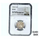 1923 Buffalo Nickel NGC XF45