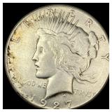 1927 Peace Silver Dollar NEARLY UNCIRCULATED