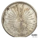 1902Zs FZ Mexico Silver Peso CHOICE AU