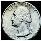 1932-S Silver Washington Quarter CHOICE AU