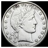 1908-O Silver Barber Half Dollar  CLOSELY UNCIRCU