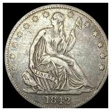 1842-O Silver Half Dollar NEARLY UNCIRCULATED
